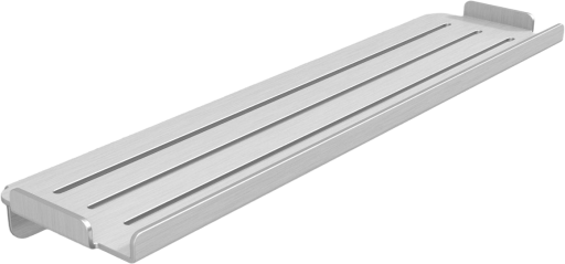 Aloop Y duschhylla, matt aluminium