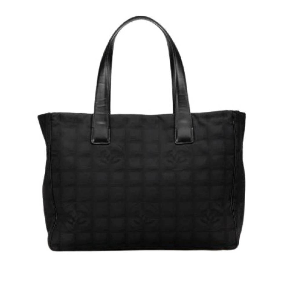 Chanel Vintage Pre-owned Nylon Skuldertaske - Vintage - Dame - Sort - ONE SIZE - Uld