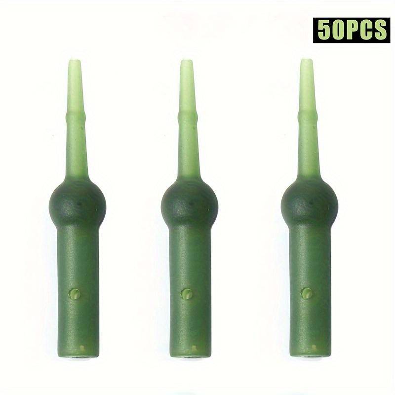 1set/50pcs Carp Fishing Accessories, European Style Fishing Bank Small Hose Tower, Pointed Tail Tube Rubber Hose Fishing Tackle Accessories Pack of 50