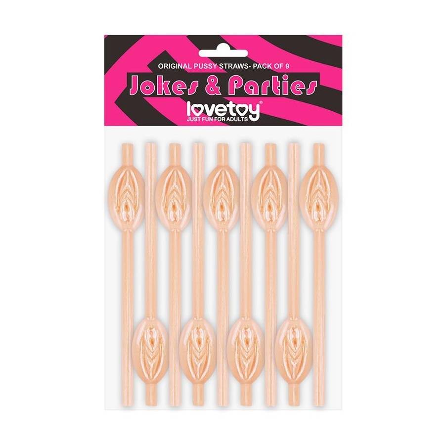 Pussy Straws - 9 pack - Hudfärgad