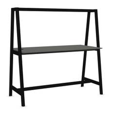 Højt projektbord Nova Wood - HPL, Design Ash Stained Black / Fenix Black