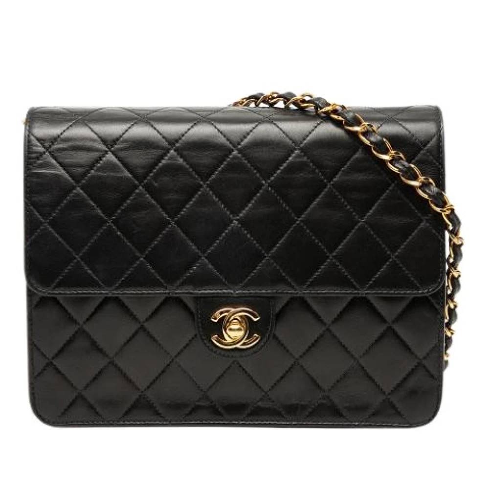 Chanel Vintage Pre-owned Vintage Quilted Crossbody Taske - Vintage - Dame - Sort - ONE SIZE - Uld