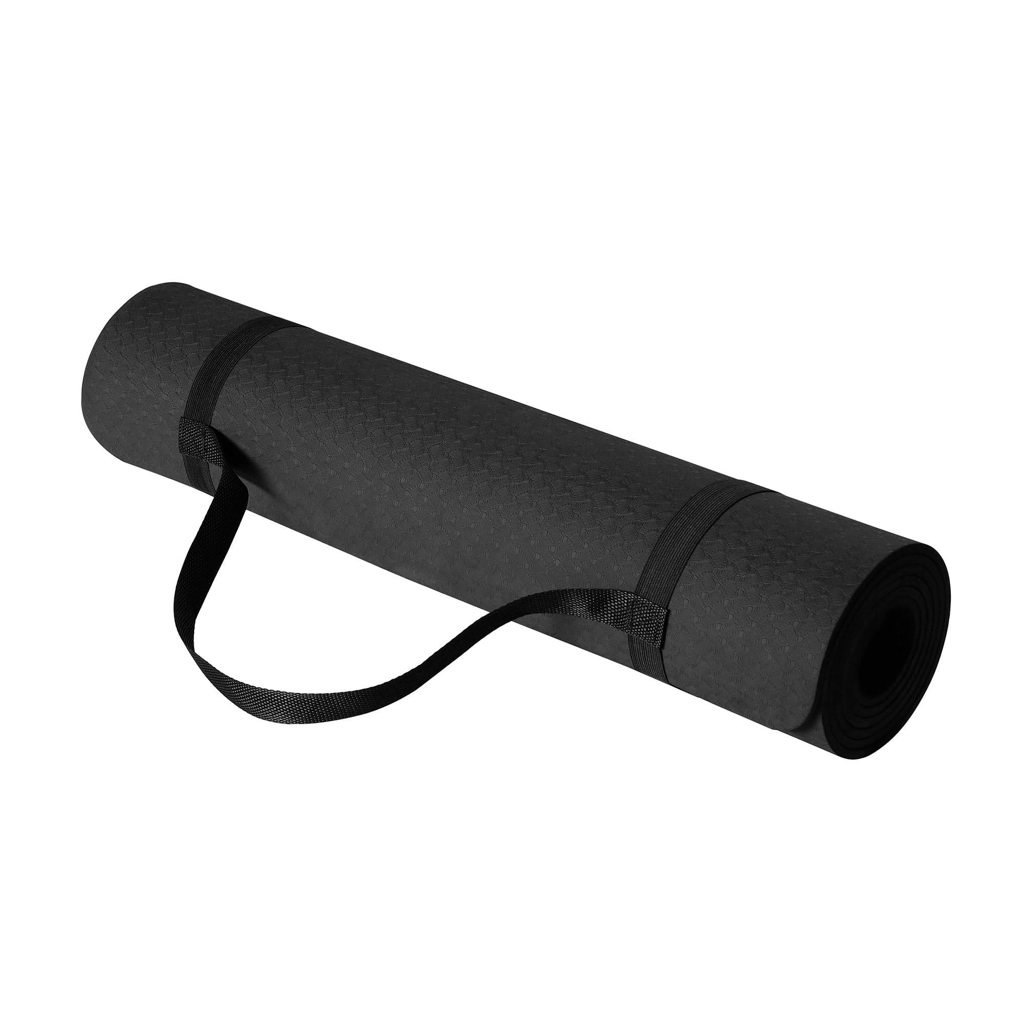 Amazon Basics 6mm Non-Slip Yoga Mat, Workout Mat, Stretching Mat, Pilates Mat
