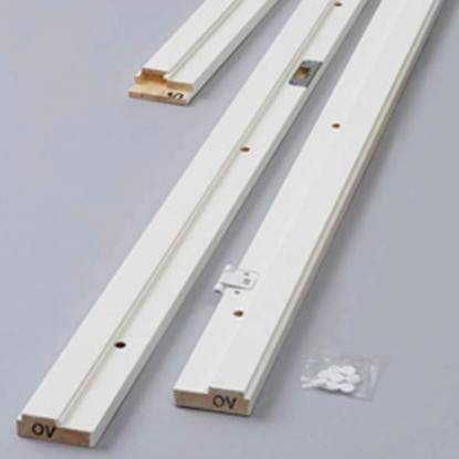 Swedoor +Karm karmsæt med tætningsliste uden bundstykke, 121 mm, hvid - 78,6 x 204,9 cm