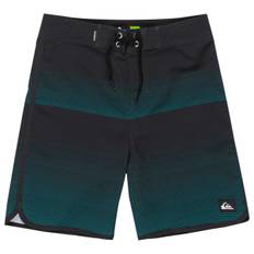 Quiksilver Kid's Surfsilk Scallop 17 Boardshorts Børn størrelse 10 Years farve sort/blå