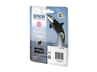 Epson T7606 - 25.9 ml - intensiv ljus magenta - original - blister - bläckpatron - för SureColor SC-P600