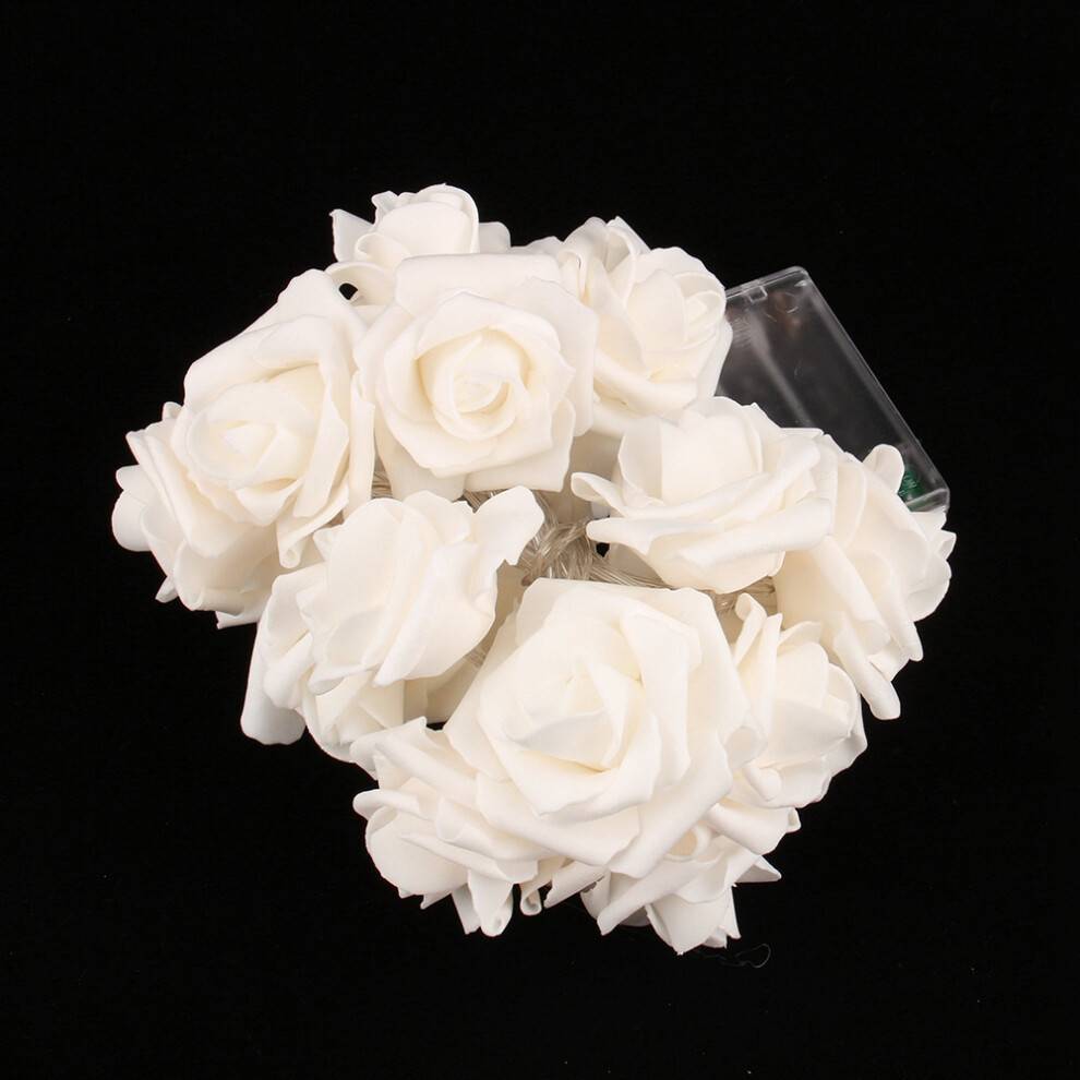 Rosformad LED-ljusslinga ljusslinga blommor dekorativ blomformad ljus premiummaterial flexibel användning utsökt ljusscenprydnad för bröllop val