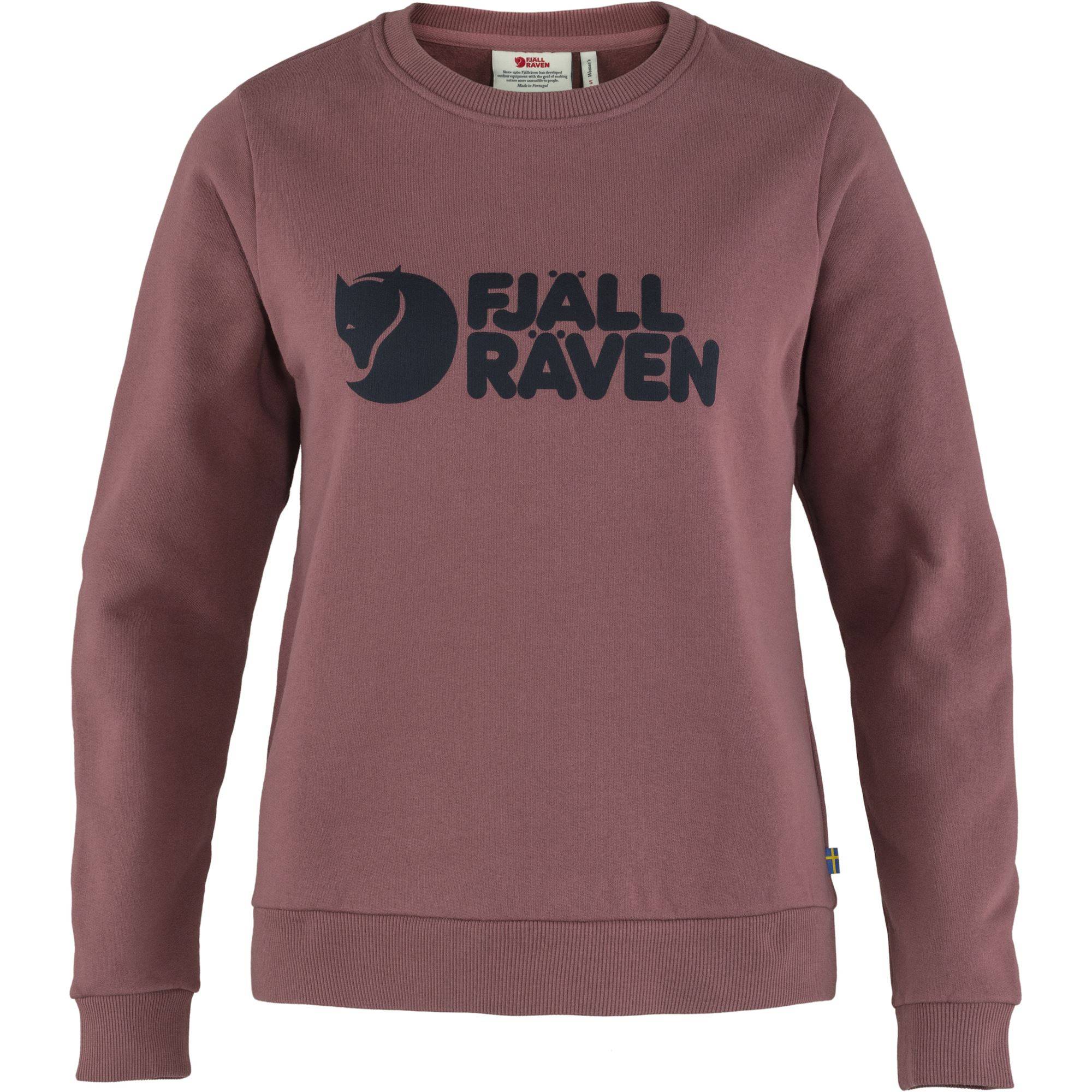 Fjällräven logo sweater woman - 410/Mesa Purple (Størrelse: M)