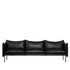 Fogia Tiki Sofa - 3 Pers. - Sort Elmo Soft Læder