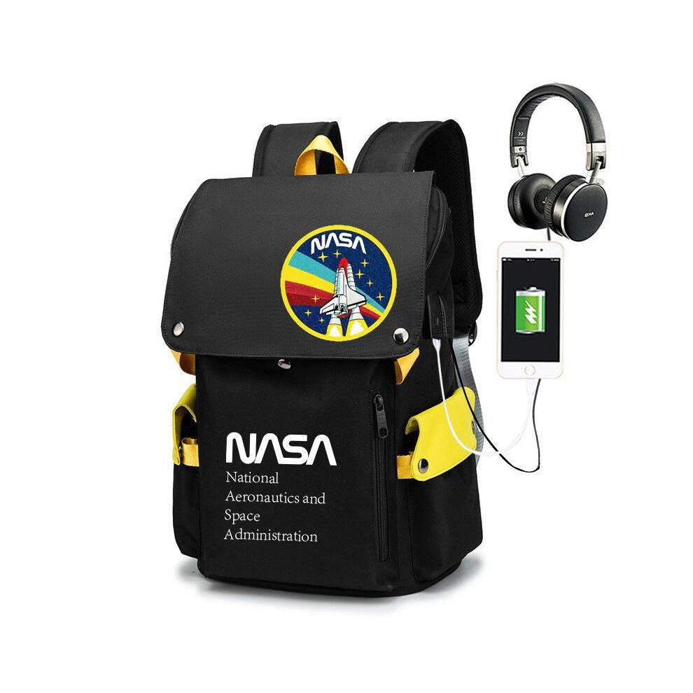 (06) NASA Student Backpack for Men Women Anti-Theft Large Capacity Laptop Bag 15.6 inch Computer Business Travel Daypack