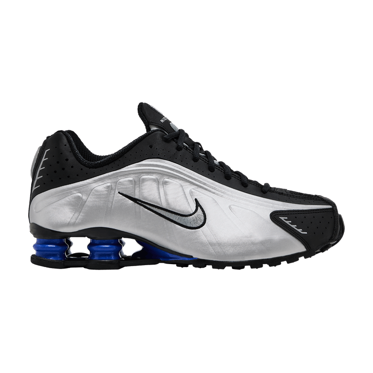 Nike Shox R4 Metallic Silver Black Racer Blue (Women's) - UK 9
