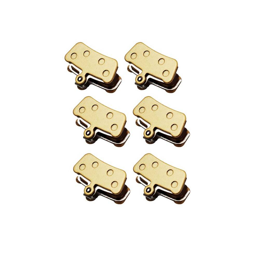 6 Pairs Mountain Bike Metallic Disc Brake Pads for Guide RSC//R Avid XO E7 E9 Trail 4 Pistions