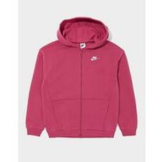 Nike Girls' Club Fleece Full Zip Hoodie Junior, rosa - 7-8Y