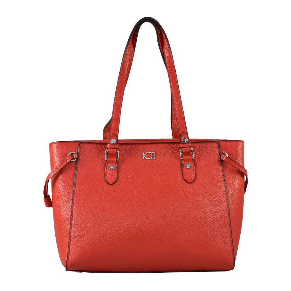 Kenzo - Läder Shopper Väska med Dragkedja Väskor - Dam - ONE Size - Läder