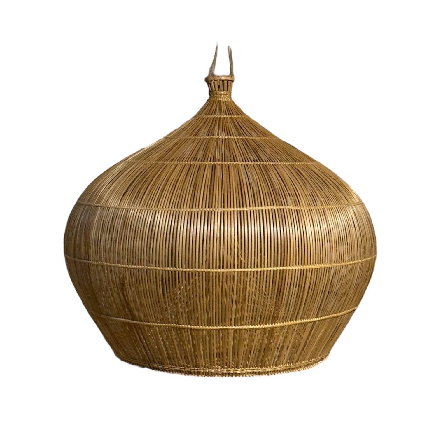 Lampeskærm - Pendel i bambus - L002 - Natur - By Sol - Lille - Ø55 cm