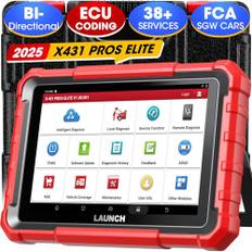 LAUNCH X431 PROS Elite OBD2 Diagnosegerät Auto, ECU-Codierung, Bidirektionales Vollsystem Diagnose Scanner, 38+ Dienst, CANFD&DoIP, FCA, Schlüsselprogramm, 2 Jahre Update