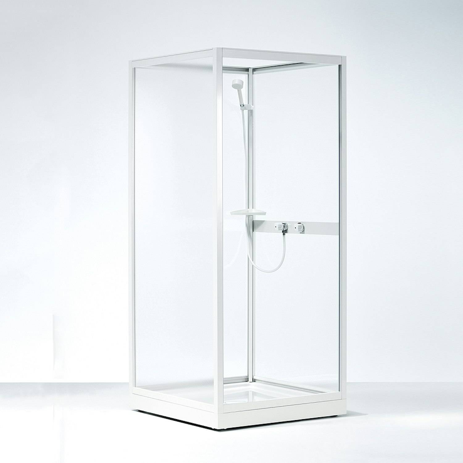 Duschkabin Ifö Next NK NK 79 Vit Profil Styrénplast 700x2050x900 mm