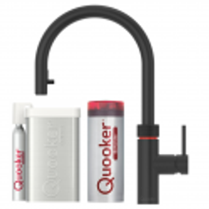 Quooker Flex sort 5 i 1, inkl. Pro3 beholder & Cube køler