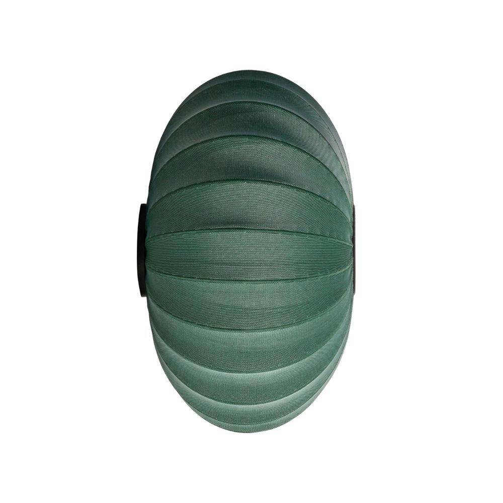 Made By Hand Knit-Wit Oval Ceiling/Wall Lampe Tweed Green 76 cm
