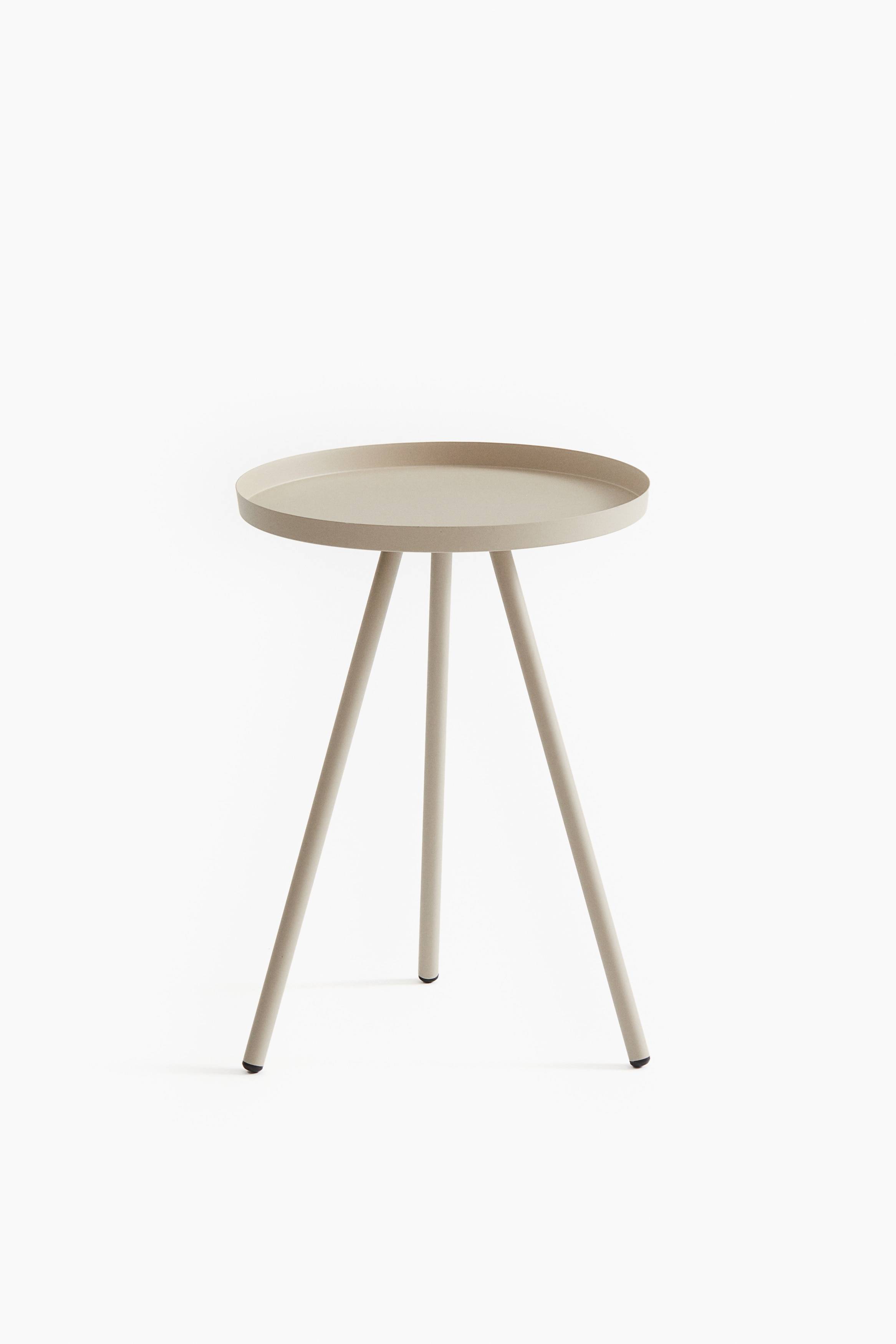 H&M Home - Litet sidobord i metall - Ljusbeige (one size)