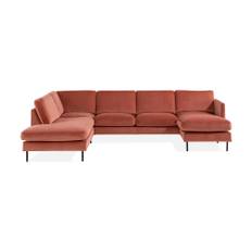 VILLEMO U-soffa med Divan Sammet Höger - U-soffor