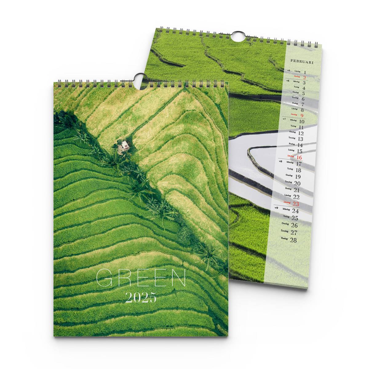 Väggkalender Green 2025