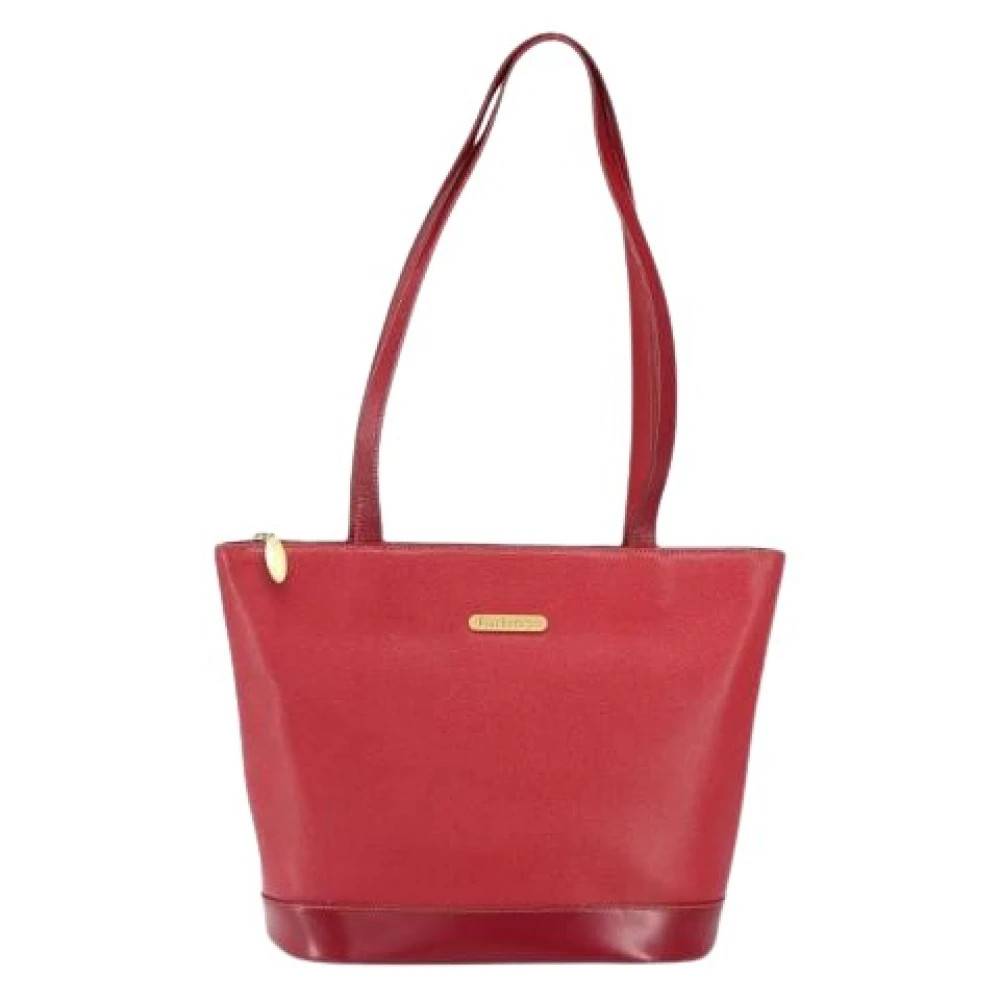 Burberry Vintage Pre-owned Shoulder Bag - Vintage - Dame - Rød - ONE SIZE - Uld