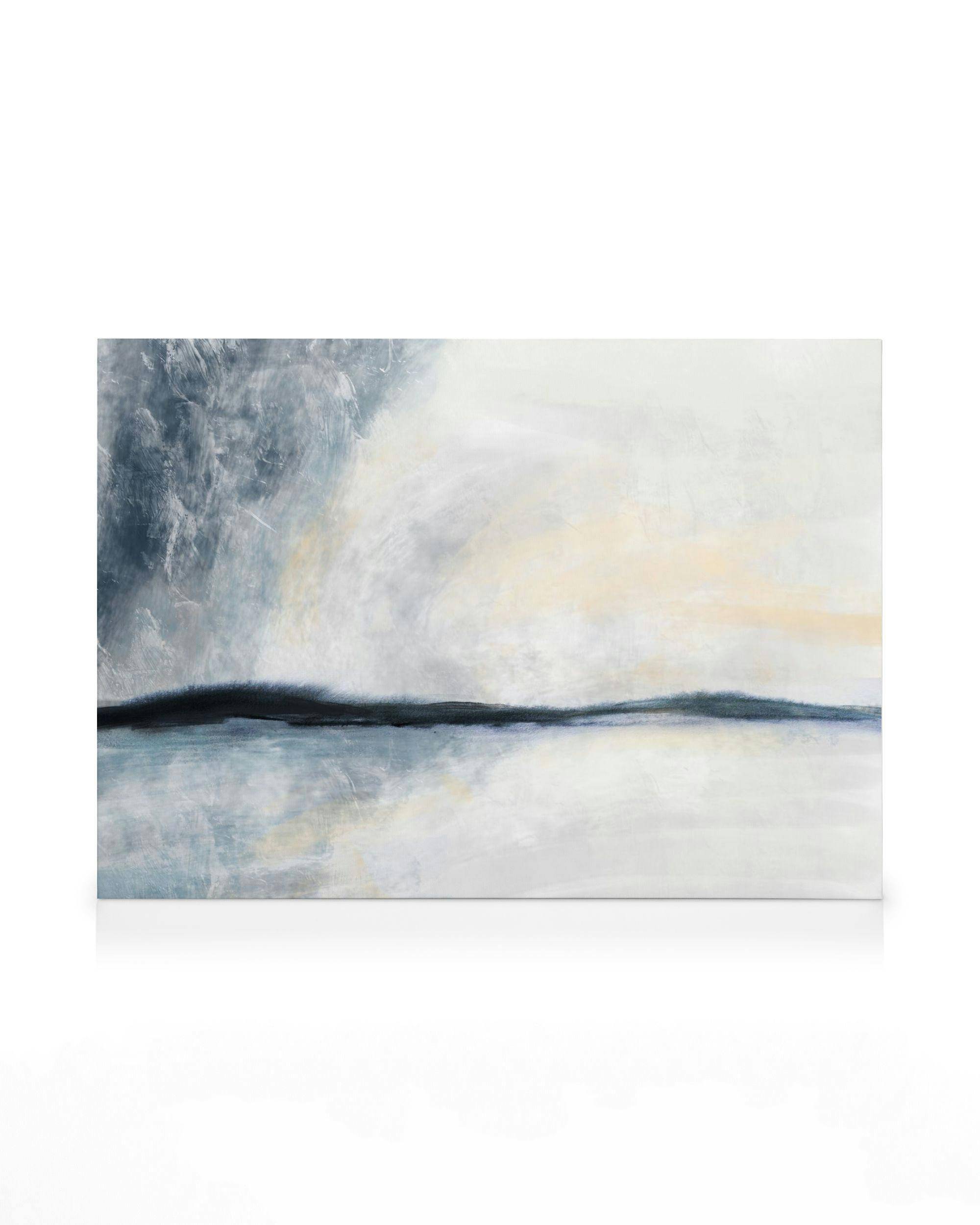 Canvastavlor Textured Landscape No1 Canvastavla (30x40 cm - Svart ram)