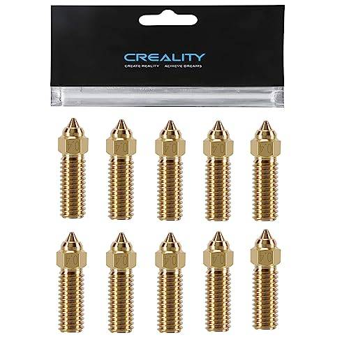 10 st K1 mässing munstycken set, 3D-skrivare 10 stycken hög hastighet 0,4 mm munstyckssats för Creality K1, K1 max