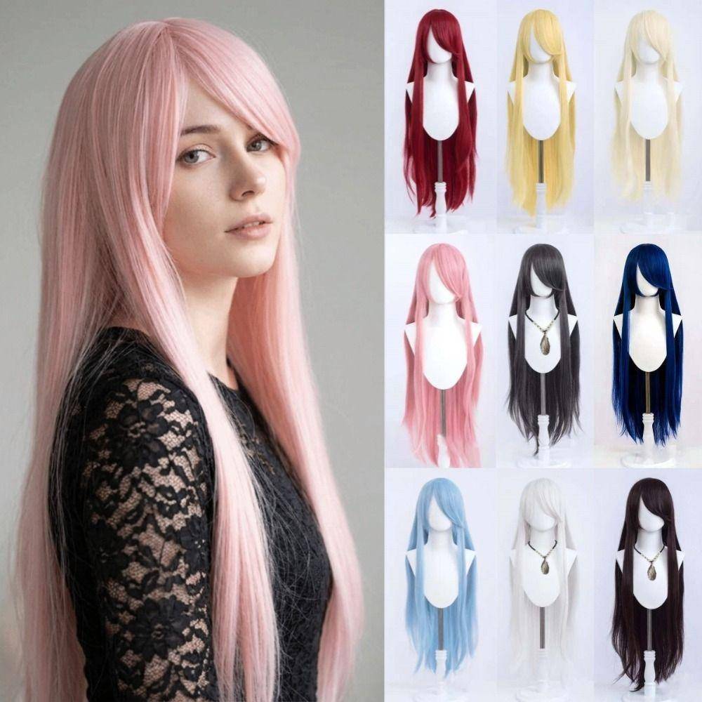 Anime Mångsidig 100 cm Handgjord Peruk Universell Halloween Cosplay Peruk för Alla Typer av Styling