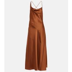 Polo Ralph Lauren Asymmetric satin maxi dress