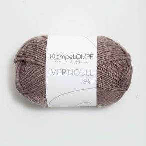 KlompeLOMPE - Tynn Merinoull Farve 4331 Duset Lilla.