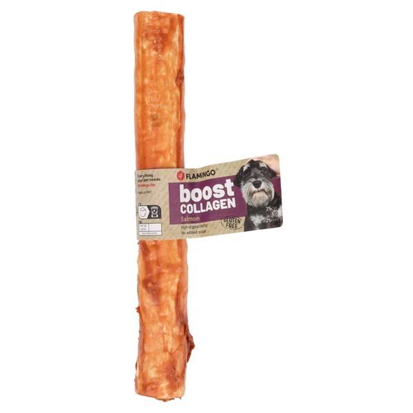 Boost tuggpinne med lax/kollagen 25cm Ø25mm