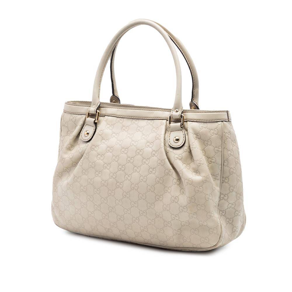 Gucci Vintage Tote Stl. - Totebags Från Magasin - Beige (L 28cm x W 40cm x D 12cm)