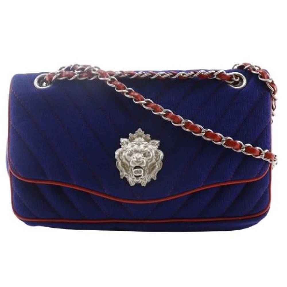 Chanel Vintage Pre-owned Bomuld chanel-tasker - Vintage - Dame - Blå - ONE SIZE - Bomuld