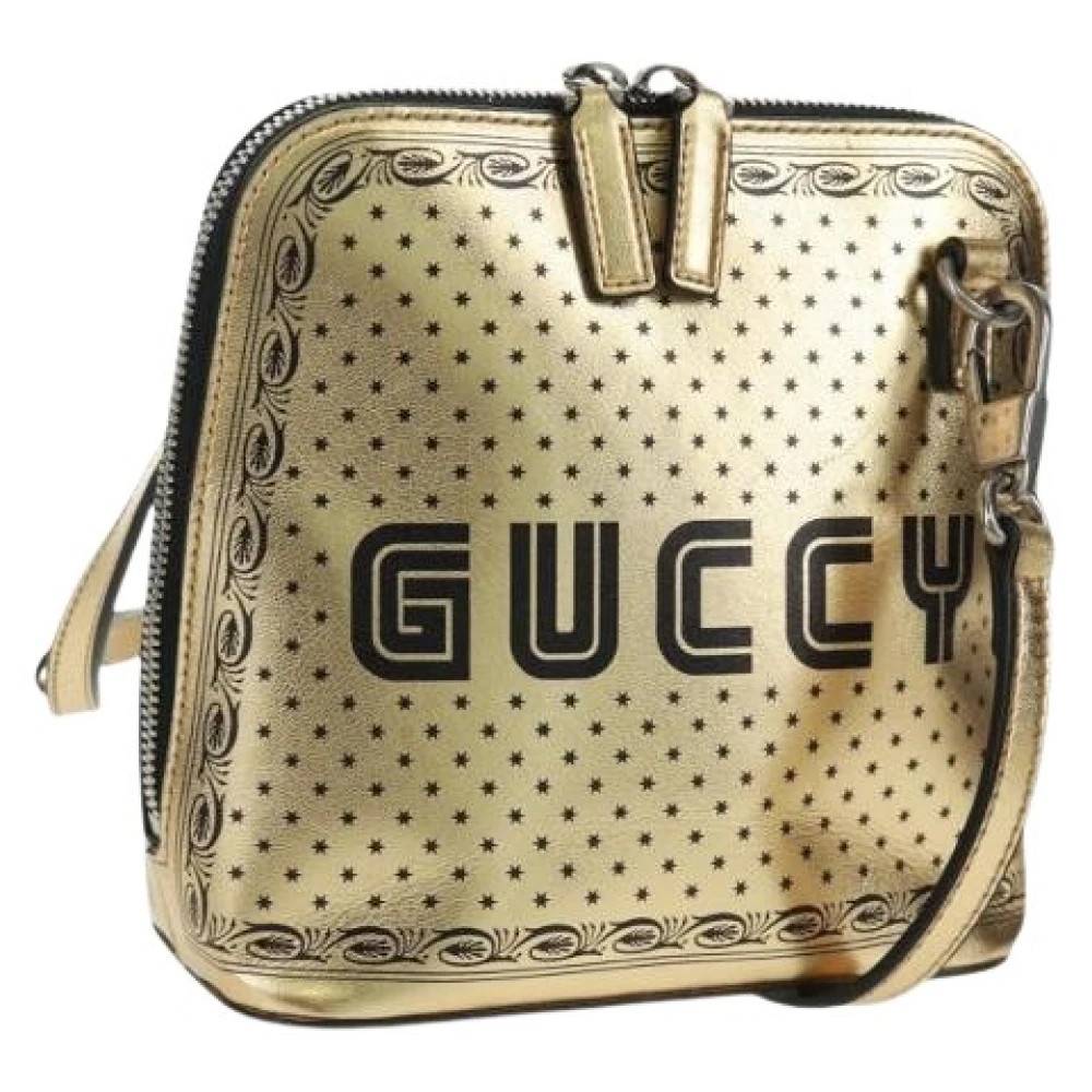 Gucci Vintage Pre-owned Vintage Cross Body Taske - Vintage - Dame - Gul - ONE SIZE - Uld