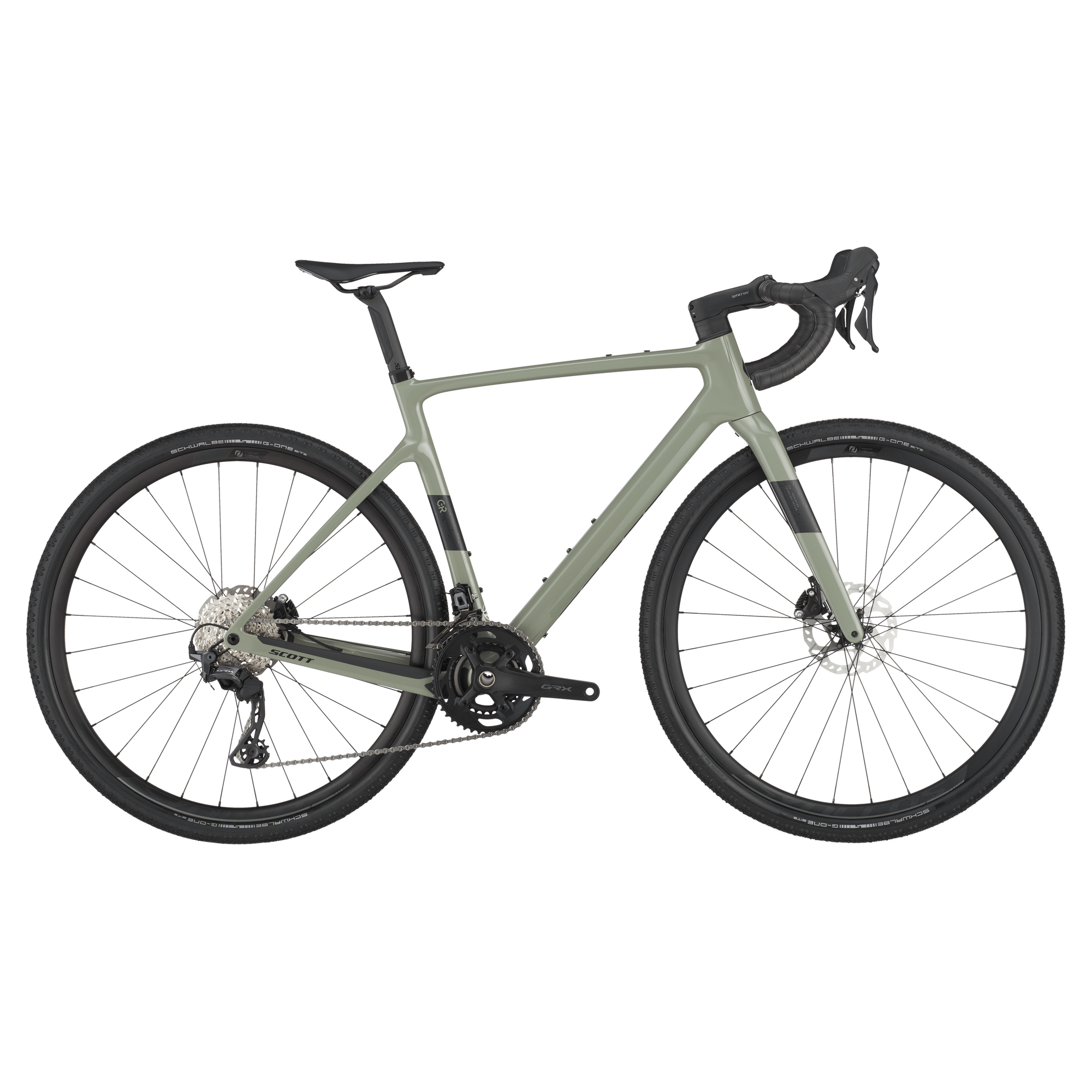 Scott Addict Gravel 50 2025 - Shimano GRX 2x12sp - Syncros RP2.0 - 105 / M / undergrowth green