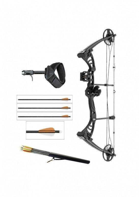 BOW HUNTER PRO DELUXE 55LBS (Compoundbåge kit + 14 pilar!)