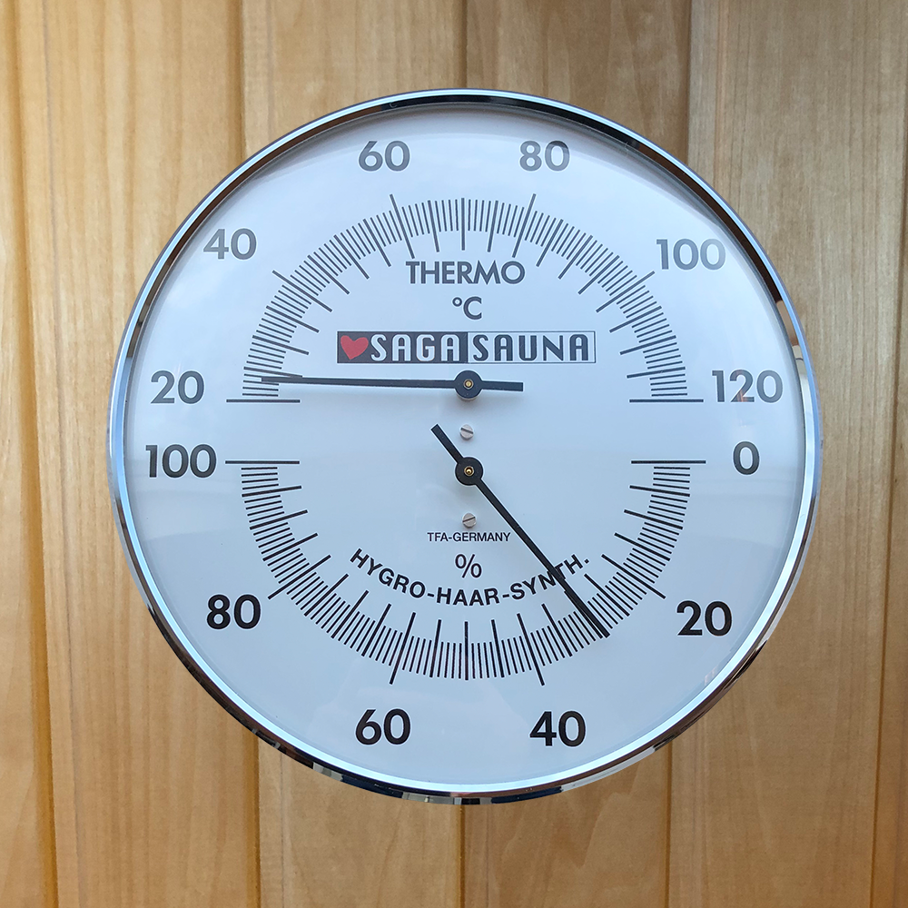 Saga Termo/Hygrometer ø13 cm.