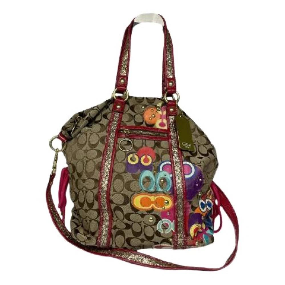 Coach Pre-owned Pre-owned Signature Sufflette Håndtaske - Vintage - Dame - Flerfarvet - ONE SIZE - Uld