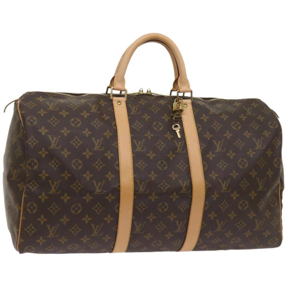 Louis Vuitton Vintage Keepall Stl. - Handväskor Från Magasin - Brown (W 50cm x H 25cm x D 22cm)