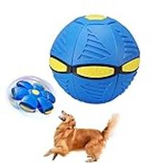 Bikirin Hundfrisbee, ny oförstörbar frisbee för hundleksak, utomhus trädgård hundar leksaker kastskiva för att fånga en flygande daucer boll för hundspel (inga lampor)