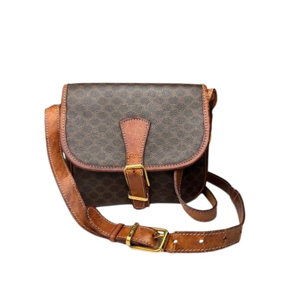 Celine Vintage Pre-owned Vintage Læder Crossbody Taske - Vintage - Dame - Brun - ONE SIZE - Læder