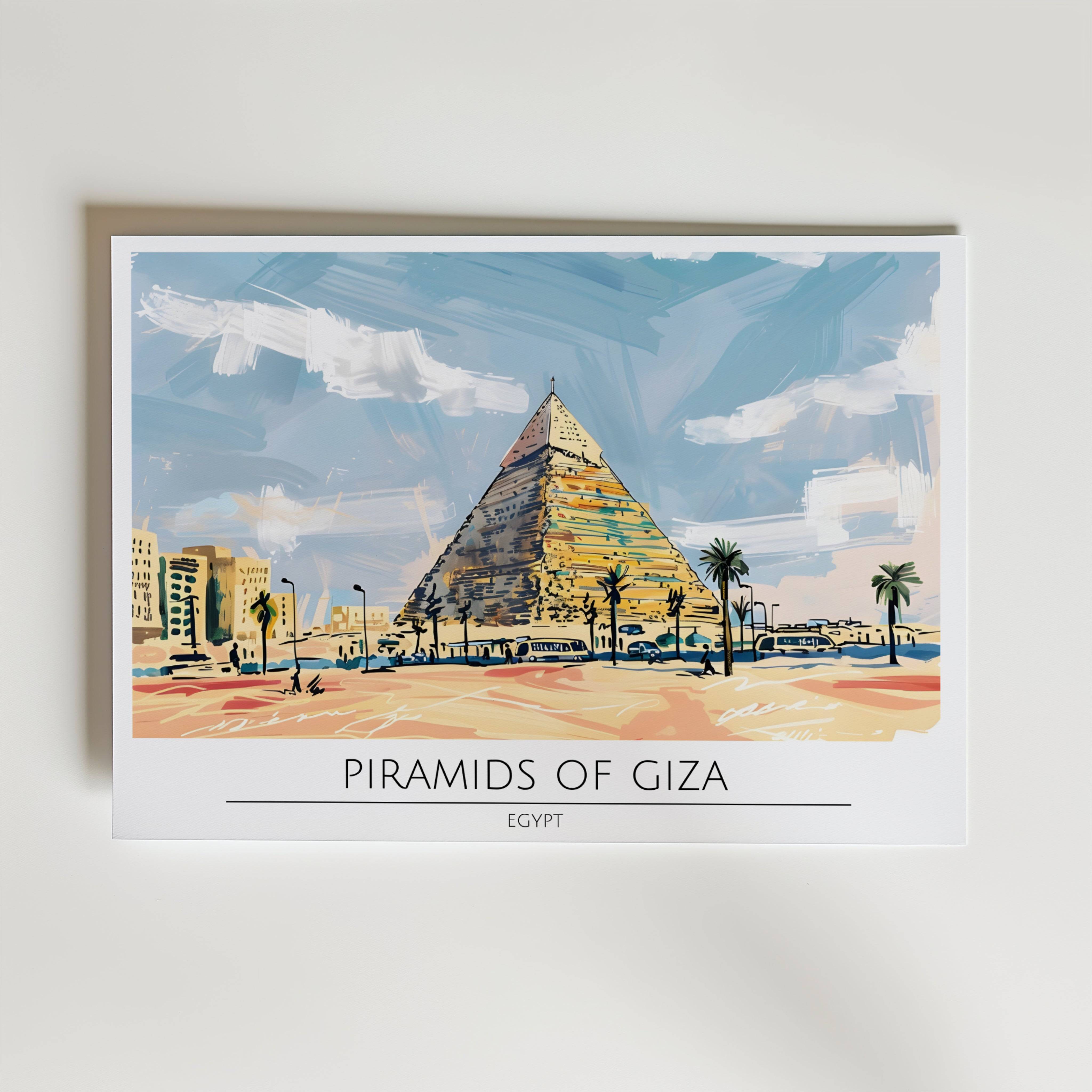 Pyramids of Giza Poster - Fine Art Poster 70x100 cm