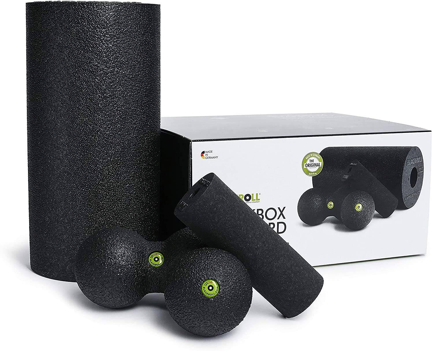 Blackroll Foam Roller Set BLACKBOX STANDARD Japanese German-Made (Official Product) svart