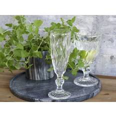 Chic Antique Champagneglas med diamantudskæring