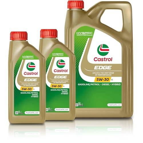 2 x 1 L + 5 L = 7 liter Castrol Edge Fluid Titanium 5W-30 LL motorolja