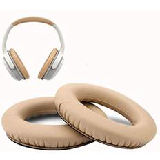 WADEO Ersatz Ohrpolsterkissen für Kopfhörer Bose Quiet Comfort QC2/ QC15/QC25/Ae2/Ae2w Ohrpolster Ear Pads Ersatz kompatibel mit Bose Leder Khaki