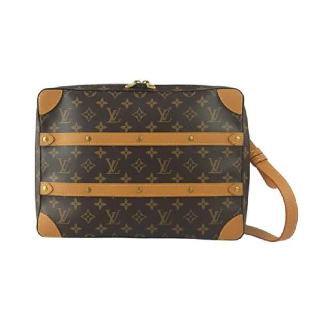 Louis Vuitton Vintage Pre-owned Monogram Skuldertaske - Vintage - Dame - Brun - ONE SIZE - Uld
