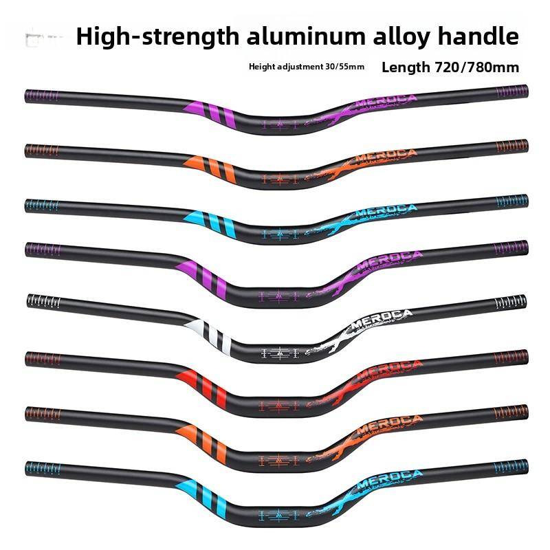 MEROCA Mountainbikestyre 318 mm aluminiumlegering ultralätt förlängd 780 mm liten svala styren